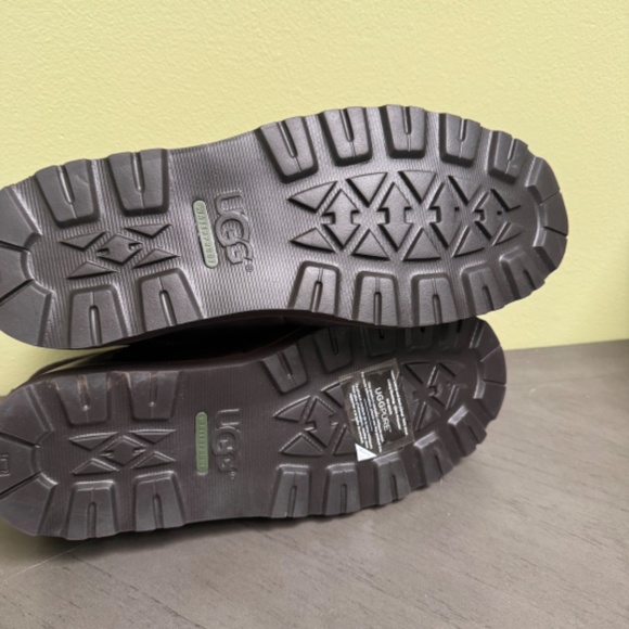 UGG SETON TL BROWN WATERPROOF LEATHER SHEEPSKIN WORK BOOTS SHOES MENS US 13 NEW - Picture 4 of 9